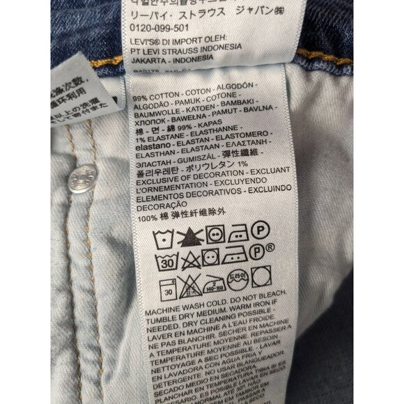 Levis Jeans Mens 36x30 Blue 505 Regular Fit Medium Wash Denim - Picture 9 of 11